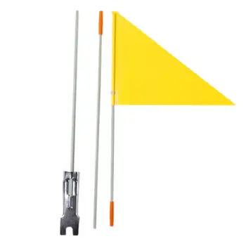 Флаг безопасности велосипеда Складной с шестом для детского гольф-кара на открытом воздухе