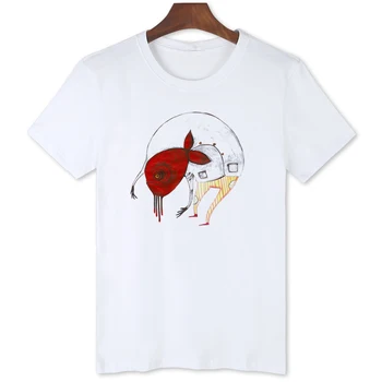 Абстрактная футболка с принтом Murloc, Оригинальные Брендовые Мужские Футболки С коротким рукавом, Повседневная Удобная футболка Оверсайз B1-142