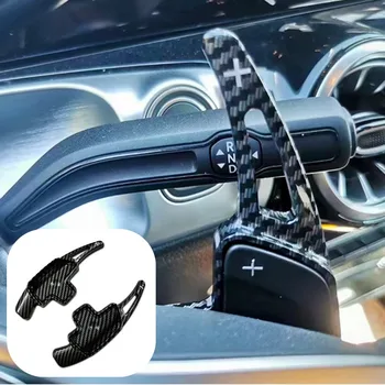 Подрулевые переключатели Рулевого колеса автомобиля DSG подрулевые переключатели 3D накладка наклейка Для Mercedes Benz серии CLS 2014 2015 2016 2017 2018 w219