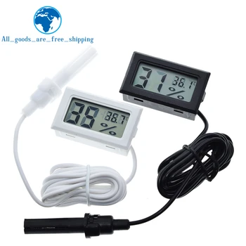 ЖК-цифровой термометр TZT, гигрометр, Термостат, Удобный датчик температуры в помещении, Измеритель влажности, Измерительные приборы, зонд
