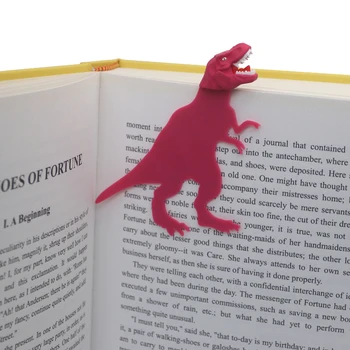 3D Динозавр Закладка для книг Любимые мультяшные животные мальчика Книжная метка Зажимы для книг Забавный канцелярский подарок Милые школьные принадлежности