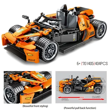 Технический строительный блок Ktm X-bow Moc, суперспортивный автомобиль, откидывающийся автомобиль, Сборка кирпичей, развивающие игрушки для мальчиков, подарки