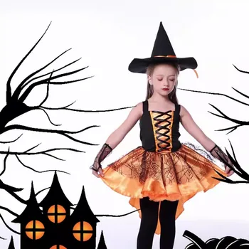 Хэллоуин, детский злой смокинг, платье ведьмы для косплея, детская вечеринка, маскарадный костюм дьявола и вампира