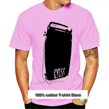 Camiseta de algodón con cuello redondo para hombre y mujer, camiseta de manga corta kyuss amp, nuevo estampado
