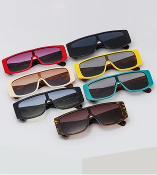 Роскошные брендовые винтажные прямоугольные солнцезащитные очки, женские дизайнерские солнцезащитные очки с небольшой оправой, с плоским верхом, с градиентом, Мужские Женские UV400