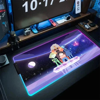 Аксессуары для Аниме Steven Universe RGB Ноутбук Геймер Игровой Коврик Для Мыши Настольный Ковер Deskpad Mause Pad Компьютерный Стол Коврик Для Мыши Pc Xxl