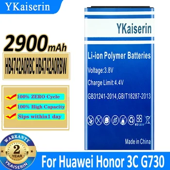 YKaiserin HB4742A0RBC HB4742A0RBW 2900 мАч Батарея Для HUAWEI Honor 3C Ascend G630 G730 G740 H30-T00 H30-T10 H30-U10 Батарея