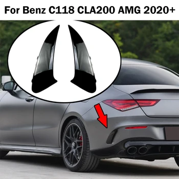 2шт Отделка Заднего Бампера, Спойлер, Боковое Вентиляционное Отверстие для Mercedes Benz C118 CLA35 CLA45 CLA180 CLA200 CLA250 AMG Line 2020 +