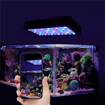 Полный спектр светодиодного освещения аквариума с морской водой мощностью 165 Вт, светодиодные аквариумные светильники для коралловых рифов для аквариума с морскими рыбками