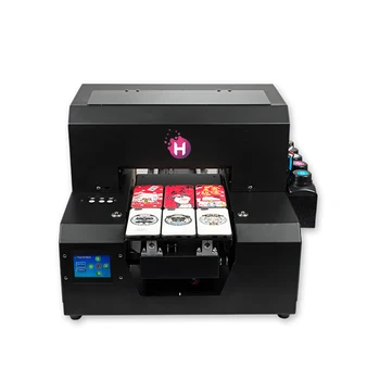 Цифровая УФ-планшетная печатная машина формата А4 с 3D-текстурным принтером для тиснения ручек, карточек, чехлов для телефонов