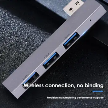 3В1 Компактный Мини-Концентратор USB3.0 Док-станция Plug and Play Высокоскоростной USB-Концентратор для Компьютерных Аксессуаров