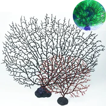 Декор в виде дерева, аквариум, декор из морского железного дерева, пластиковые коралловые декоративные растения