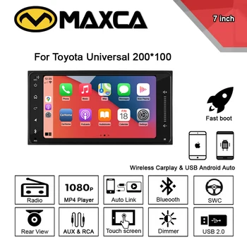 MAXCA 7-дюймовый Беспроводной Автомагнитола Android Android OEM для Toyota Corolla Auris Hilux VIOS Camry Wish Prado Мультимедийный Плеер