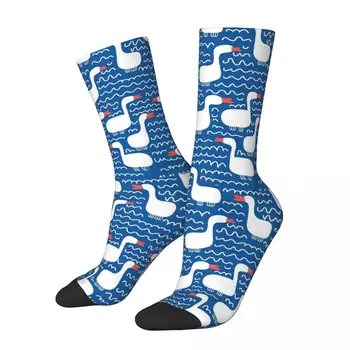Баскетбольные носки с милой уточкой в стиле хип-хоп, мультяшные носки из полиэстера для команды унисекс