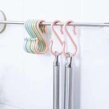 1 комплект S-образных крючков, прочных, простых в установке, многофункциональных вешалок для посуды, полотенец, одежды для дома
