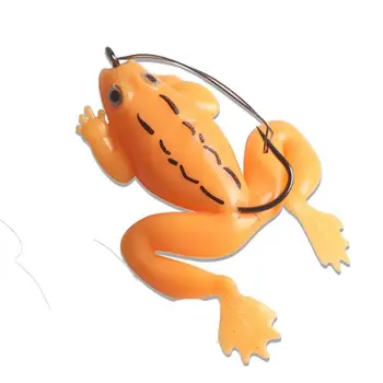 Мини-прыгающая лягушачья приманка Рыболовная приманка Бионический силикон Громовая лягушачья приманка Мягкая джиговая лягушачья приманка для подледной рыбалки