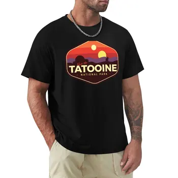 Футболка с национальным парком Татуин, рубашка с животным принтом для мальчиков, летний топ, футболки для мальчиков, одежда, мужские модные футболки, хлопковые футболки