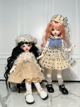 Одежда для кукол BJD 1/6 размера YOSD, милое и универсальное желтое платье принцессы, одежда для кукол bjd, 1/6 комплекта аксессуаров для кукол