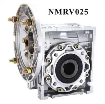 Червячная коробка передач NMRV025 Червячный редуктор 7,5-60: 1 для входного вала 9 мм и выходного 11 мм