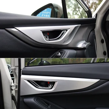 ABAIWAI Аксессуары Для Укладки Автомобилей Внутренняя Дверная Ручка Коробка Блестки Для Subaru XV 2018 2019 Внутренняя Дверная Чаша Наклейки Рамка Крышка