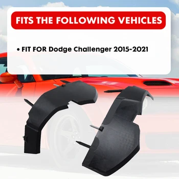 1 Пара Черных Передних Правых и ЛЕВЫХ Фиксаторов Кронштейна бампера Подходит Для Dodge Challenger 2015-2021 #68375013AA, 68375014AA