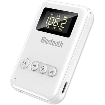 Вспомогательный FM Bluetooth 5.0 3,5 мм передатчик-приемник для автомобильной домашней аудиосистемы