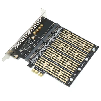 1 Комплект PCI-E X1-4 Бит M.2 B-Key SSD Для PCIE NGFF SATA Карта Адаптера Riser Card Многофункциональная Портативная