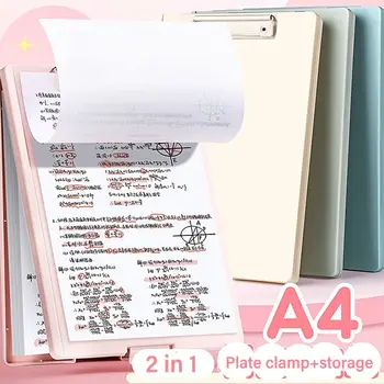Многофункциональная папка для файлов формата А4, модный пластиковый буфер обмена 2-В-1, органайзер для документов для студентов