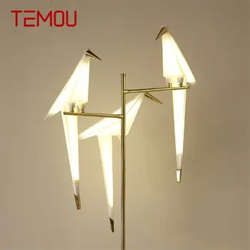 Современный Напольный Светильник TEMOU LED Creative Thousand Paper Cranes Design Для Домашней Гостиной Спальни