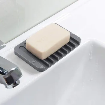 Силиконовый противоскользящий материал для обустройства дома, Силиконовый гибкий лоток для ванной Комнаты, мыльница, мыльницы, подставка для тарелок, Подставка для мыла