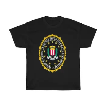 Рубашка с логотипом ФБР, Футболка с логотипом Федерального бюро расследований Всех размеров с длинными рукавами