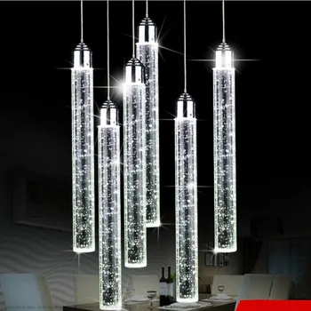 Светодиодные подвесные светильники современный минимализм три творческие личности столовая подвесные светильники Кристалл