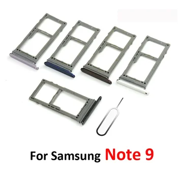Адаптер Лотка для sim-карты Samsung Galaxy Note 9 N960 N960F N960N N960U N960U1 N960W Оригинальный Корпус Телефона Держатель SIM-Карты Micro SD
