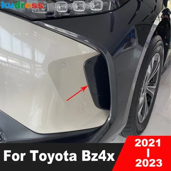 Накладка Крышки Передней Лопасти Автомобиля Toyota Bz4x 2021 2022 2023 Волоконная Фара Головного Света Лампы Для Бровей Ветровой Нож Планки Аксессуары
