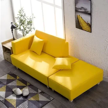 Тканевый диван-Шезлонг Для сна В Скандинавском Стиле, Простая Современная Односпальная кровать, Глубокое кресло