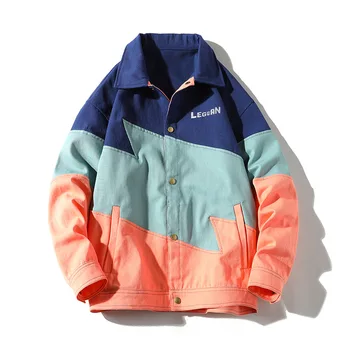 Весенняя Новая Пара Джинсовых Курток Высокого Качества в стиле Хип-Хоп, Модный Корейский бренд Harbor Coat