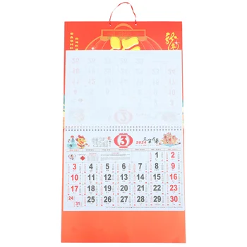 Настенный Календарь на 2024 Год Нежное Ежегодное Украшение В Китайском Стиле Лунный Декоративный Кулон