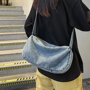 Новая Синяя Джинсовая сумка через плечо 2023 года выпуска