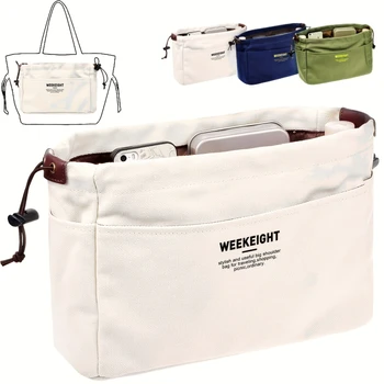 Холщовая сумка-вкладыш, женская нейлоновая дорожная сумка-вкладыш, косметичка, многофункциональные сумки, органайзер, косметичка