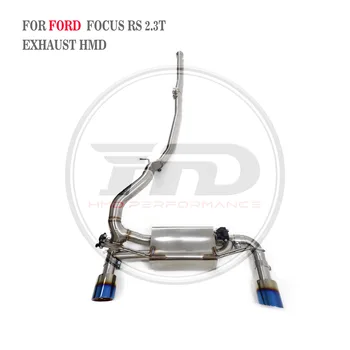 Выхлопная система HMD из нержавеющей стали Performance Catback Для Ford Focus RS 2.3T Глушитель с клапаном