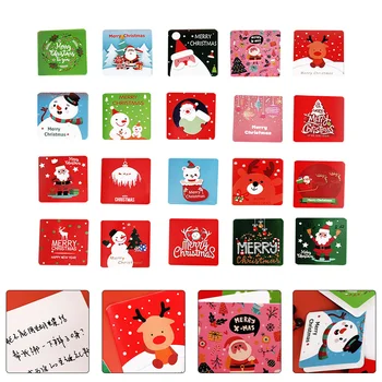 20шт Декоративных Рождественских поздравительных открыток Креативные открытки для сообщений своими руками (случайный цвет)