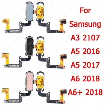 Датчик Отпечатков Пальцев Сканер Отпечатков Пальцев Гибкий Кабель Для Samsung Galaxy A3 2017 A5 2016 A6 + A6 Plus 2018 Новые Запасные Части