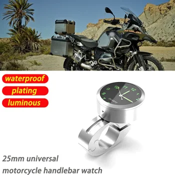 Для BMW R 1200 GS ADV r1200gs Аксессуары для мотоциклов 25 мм универсальные часы на руле мотоцикла светящиеся часы водонепроницаемое покрытие