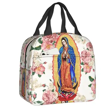 Ланч-бокс Virgin Mary для женщин, термосумка-холодильник для ланча с пищевой изоляцией, переносные сумки для пикника для школьников, студентов