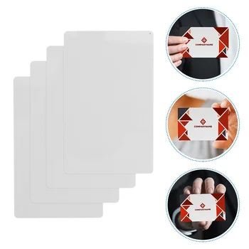 50 Шт Сублимационных Пустых визитных карточек Металлические таблички с названием бизнеса Из алюминиевого сплава