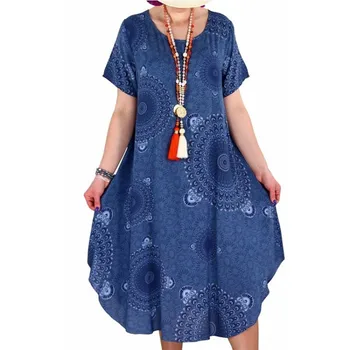 Летняя Женская одежда с принтом в горошек неправильной формы, платье с коротким рукавом