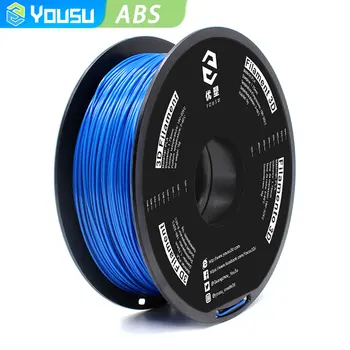 Yousu ABS FDM Нить для 3D-принтера 1,75 мм 1 кг Материал для 3D-пластиковой печати Подходит для большинства 3D-принтеров Катушка 2,2 фунта