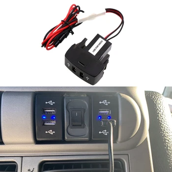 Автомобильное зарядное устройство с двумя USB-разъемами 5V 2.1A, автомобильная USB-розетка, автомобильные аксессуары для грузовика Iveco Stralis Hi-Way Eurocargo