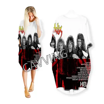 Женская уличная одежда с 3D принтом Helix Rock Band, женское платье американского размера, модная одежда в стиле харадзюку с короткими рукавами, женская одежда