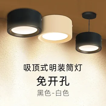 Лучший по цене светодиодный светильник 10 см 220 В 9 Вт Точечный светильник Потолочный светильник для поверхностного монтажа Точечный светильник для домашней кухни